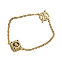 Brass Bracelet & Bangle, gold color plated, fashion jewelry & for woman, nickel, lead & cadmium free, Length:Approx 19 cm, Sold By PC