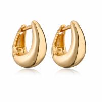 Brass Leverback Earring, plated, fashion jewelry, more colors for choice, nickel, lead & cadmium free, 17x16mm, Sold By Pair