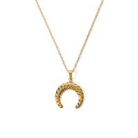 304 Stainless Steel Necklace, with 2inch extender chain, real gold plated, different styles for choice & for woman & with rhinestone, Length:Approx 15.7 Inch, Sold By PC