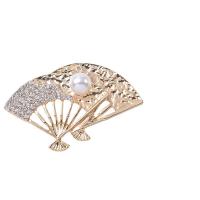 Zinklegierung Haar Accessories DIY Zubehöre, mit Kunststoff Perlen, KC goldfarben plattiert, verschiedene Stile für Wahl & mit Strass, 33-54mm, verkauft von PC