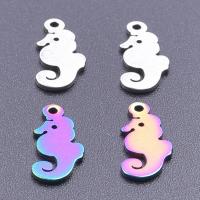 Stainless Steel Animal Pendants 304 Stainless Steel Seahorse Vacuum Ion Plating DIY Sold By PC
