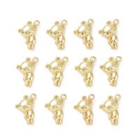 Tibetan Style Animal Pendants, Bear, DIY, golden, nickel, lead & cadmium free, 11.50x14.50x4mm, Approx 100PCs/Bag, Sold By Bag