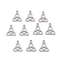 Stainless Steel Pendants, 304 Stainless Steel, DIY & hollow, original color, 13.30x11.70x1mm, Approx 10PCs/Bag, Sold By Bag