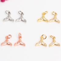 Brass Pendant high quality plated DIY & micro pave cubic zirconia nickel lead & cadmium free Sold By PC
