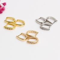 Brass Pinch Bail high quality plated DIY & micro pave cubic zirconia nickel lead & cadmium free Sold By PC