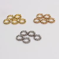 Brass Spacer Beads high quality plated DIY & micro pave cubic zirconia & large hole nickel lead & cadmium free Sold By PC