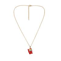 Zinc Alloy Jewelry Necklace with 1.97inch extender chain fashion jewelry & for woman & enamel nickel lead & cadmium free Sold Per Approx 18.11 Inch Strand