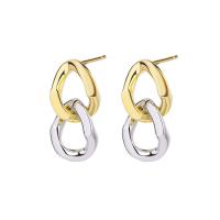 Brass Drop Earring, fashion jewelry & for woman, nickel, lead & cadmium free, 20x10mm, Sold By Pair