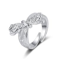 Brass Finger Ring Bowknot fashion jewelry & for woman nickel lead & cadmium free 19mm Sold By PC