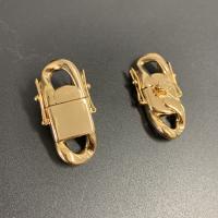 Stainless Steel Jewelry Clasp, 304 Stainless Steel, gold color plated, DIY, 14x36mm, Sold By PC