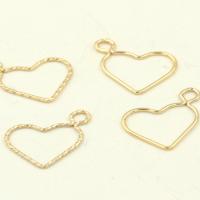 Gold Filled Jewelry Heart 14K gold-filled DIY & hollow Sold By PC