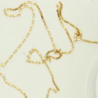 Bijoux en or remplie, Doublé or, 14K rempli d’or, DIY & chaîne de boîte, 1.25mm, Vendu par m