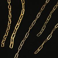 Gold-filled Catena, 14K pieno d'oro, DIY & catena di rettangolo & stili diversi per la scelta, Venduto da m
