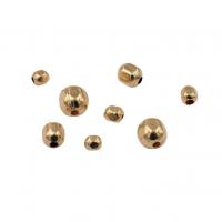 Doublé or perle d'entretoise, 14K rempli d’or, DIY & normes différentes pour le choix & facettes, Trou:Environ 2.5mm, 1.8mm, Vendu par PC