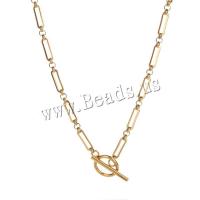 Stainless Steel Jewelry Necklace 304 Stainless Steel Vacuum Ion Plating fashion jewelry & for woman 4mm Length Approx 46.5 cm Sold By PC