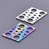 Stainless Steel Pendants 304 Stainless Steel Triangle Vacuum Ion Plating DIY & hollow Sold By PC