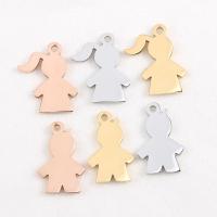 Stainless Steel Couple Pendants, 304 Stainless Steel, polished, fashion jewelry & DIY & different styles for choice, more colors for choice, Hole:Approx 1.7mm, Sold By PC
