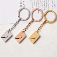 Stainless Steel Key Clasp, 304 Stainless Steel, Envelope, Unisex, more colors for choice, Sold By PC