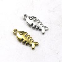 Tibetan Style Pendants, Fish Bone, plated, Corrosion-Resistant & DIY, more colors for choice, nickel, lead & cadmium free, 16x17x1.80mm, Sold By PC