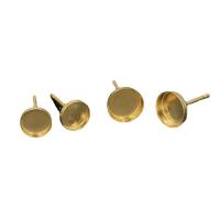 Gold Filled Adhesive Earring Post Component, 14K gold-filled, DIY & different size for choice, Sold By Pair