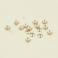 Doublé or calotte de perle, 14K rempli d’or, DIY & normes différentes pour le choix, Trou:Environ 0.73mm, Vendu par PC