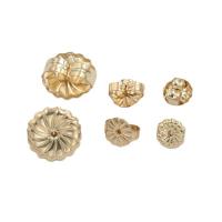 Gold-filled Ear Nut Component, 14K χρυσό γεμάτο, DIY & διαφορετικά στυλ για την επιλογή, Sold Με Ζεύγος
