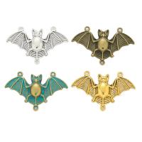 Tibetan Style Animal Pendants, Bat, plated, vintage & DIY & 2/1 loop, more colors for choice, nickel, lead & cadmium free, 30x48x5mm, Approx 100PCs/Bag, Sold By Bag