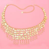 Zinc Alloy Waist Chain gold color plated multilayer & for woman nickel lead & cadmium free Length Approx 110 cm Sold By PC