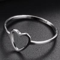 Zink Alloy Finger Ring, Hjärta, plated, mode smycken & olika storlek för val & för kvinna, fler färger för val, nickel, bly och kadmium gratis, Säljs av PC