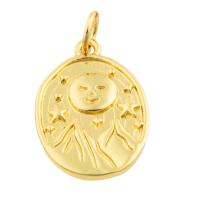 Brass Jewelry Pendants gold color plated fashion jewelry & DIY nickel lead & cadmium free Sold By PC