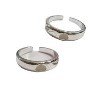 aleación de zinc anillo de los pares, Corazón, chapado en color de platina, ajustable & diferentes estilos para la opción & para la pareja & luminoso, Vendido por UD