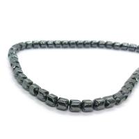 Nicht-magnetische Hämatit Perlen, poliert, DIY & verschiedene Größen vorhanden, schwarz, verkauft per ca. 40 cm Strang