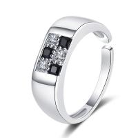 Cubique anneau en laiton Circonia Micro Pave, avec zircon cubique, bijoux de mode & pour femme, protéger l'environnement, sans nickel, plomb et cadmium, 5mm, Vendu par PC