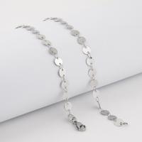 Stainless Steel Jewelry Necklace, 304 Stainless Steel, polished, fashion jewelry & for woman, original color, 6mm, Length:Approx 19.69 Inch, Sold By PC