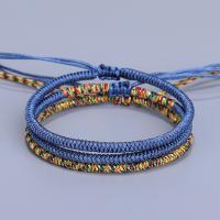 Bijoux bracelets de mode, Cordon de noeud, fait à la main, unisexe & réglable, plus de couleurs à choisir, Longueur Environ 14-28 cm, Vendu par PC