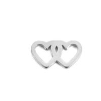 Stainless Steel Heart Pendants, 304 Stainless Steel, Vacuum Ion Plating, DIY & hollow, more colors for choice, 6.20x11mm, Sold By PC