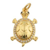 Rhinestone Brass Pendants, Animal, gold color plated, fashion jewelry & DIY & with rhinestone, nickel, lead & cadmium free, 22x13x4mm, Sold By PC