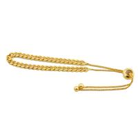 Латунь браслет, плакирован золотом, ювелирные изделия моды & DIY, не содержит никель, свинец, длина:Приблизительно 15 см, продается PC