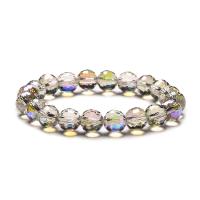 Bracelets de cristal, Rond, Placage, bijoux de mode, plus de couleurs à choisir, 10mm, Longueur:19 cm, Vendu par PC