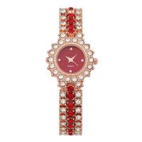 Women Wrist Watch Zinc Alloy with Glass plated fashion jewelry & for woman & with rhinestone Sold By PC
