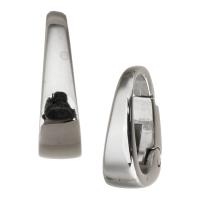 304 Stainless Steel Snap spony, lesklý, módní šperky & DIY & různé velikosti pro výběr, Původní barva, Prodáno By PC