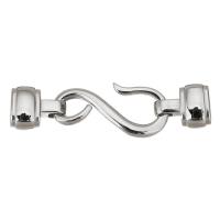Stainless Steel Jewelry Clasp, 304 Stainless Steel, polished, fashion jewelry & DIY, original color, 49x11.50x7.60mm, Hole:Approx 8x4mm, Sold By PC