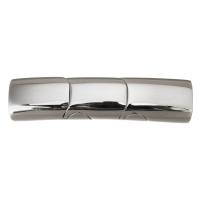 Stainless Steel Magnetic Clasp, 304 Stainless Steel, polished, fashion jewelry & DIY, original color, 40x10x7mm, Hole:Approx 8x5mm, Sold By PC