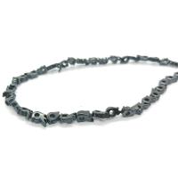 Ikke-magnetiske Hæmatit perler, poleret, du kan DIY, sort, 6x9mm, Solgt Per Ca. 40 cm Strand