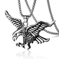 Stainless Steel Jewelry Necklace 304 Stainless Steel Eagle Galvanic plating fashion jewelry & Unisex Length Approx 60 cm Sold By PC
