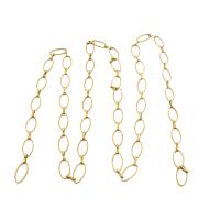 Brass Beading Chains, DIY, original color, nickel, lead & cadmium free, 8x1mm, Sold By m