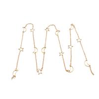 Brass Beading Chains Moon and Star DIY original color nickel lead & cadmium free Sold By m
