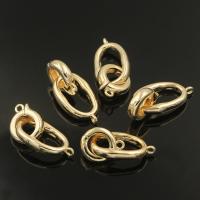 Brass Jewelry Clasps real gold plated detachable & DIY nickel lead & cadmium free 28mm Sold By PC