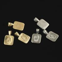 Brass Jewelry Pendants, plated, DIY, more colors for choice, nickel, lead & cadmium free, 17.50x10x1.50mm, Sold By PC