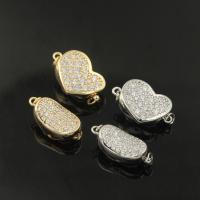 Brass Box Clasp plated DIY & micro pave cubic zirconia nickel lead & cadmium free Sold By PC